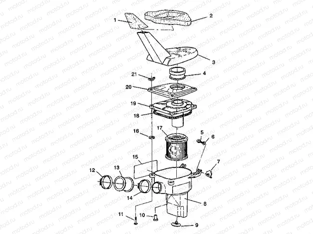 AIR BOX ASSEMBLY 6X6 350L W938739 (4924062406011A) | AIR BOX ASSEMBLY 6X6 350L W938739 (4924062406011A)