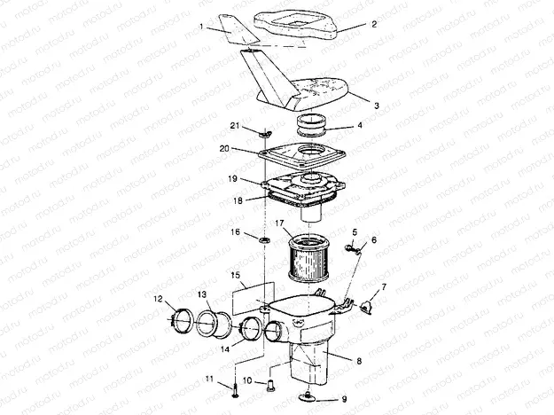 AIR BOX ASSEMBLY Sport 400L W948540 (4927232723A014) | AIR BOX ASSEMBLY Sport 400L W948540 (4927232723A014)