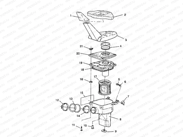 AIR BOX ASSEMBLY Sportsman 4X4 / W938039 (4926382638010A) | AIR BOX ASSEMBLY Sportsman 4X4 / W938039 (4926382638010A)