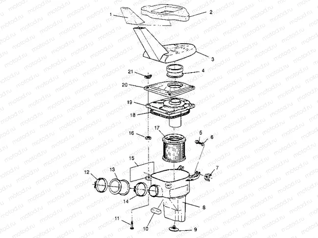 AIR BOX ASSEMBLY Trail Blazer W947221 (4926832683A013) | AIR BOX ASSEMBLY Trail Blazer W947221 (4926832683A013)
