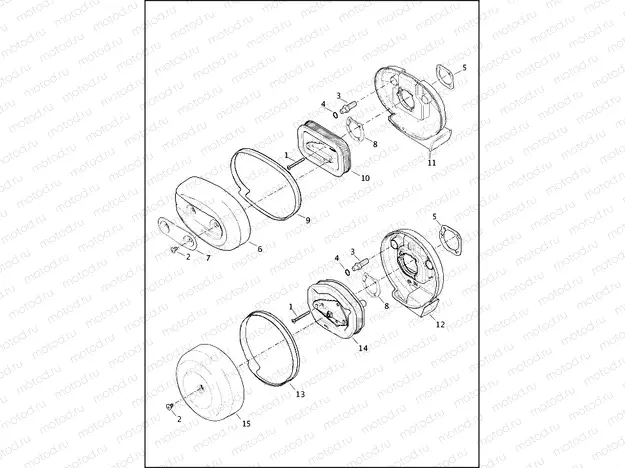 AIR CLEANER - 883L/N/R, 1200C/CA/CB/CP/V/X