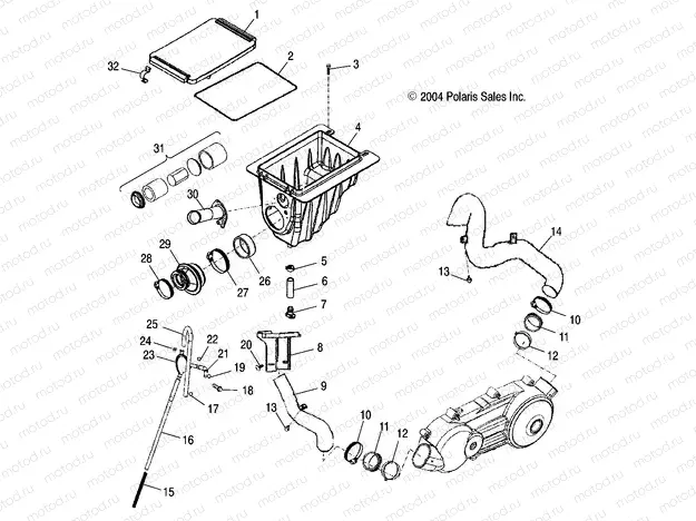AIR CLEANER - A05PB20EA/EB/EC/ED (4999709970B03) | AIR CLEANER - A05PB20EA/EB/EC/ED (4999709970B03)