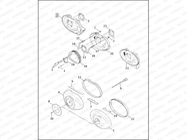 AIR CLEANER AND ENRICHENER - CARBURETED MODELS