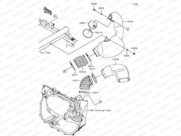 Air Cleaner-Belt Converter