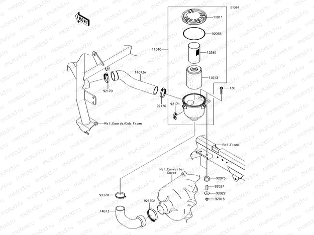 Air Cleaner-Belt Converter