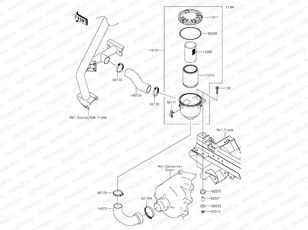 Air Cleaner-Belt Converter