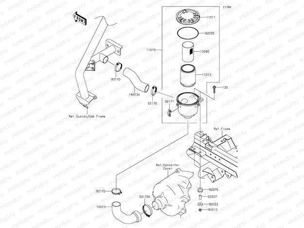 Air Cleaner-Belt Converter