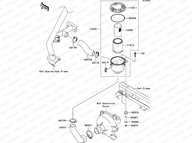 Air Cleaner-Belt Converter(GBF~GDF)