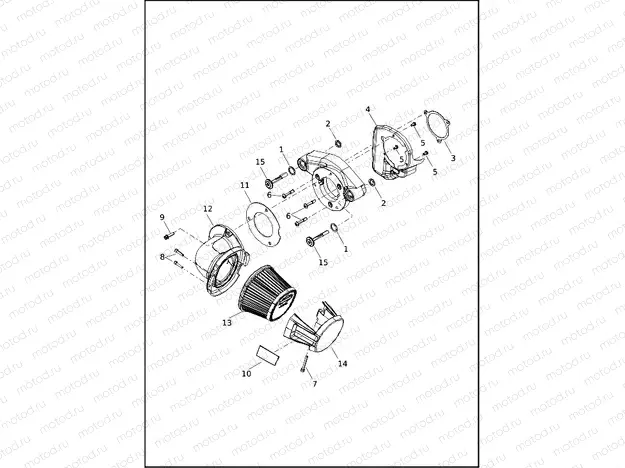 AIR CLEANER - FLHXST AND FLTRXST