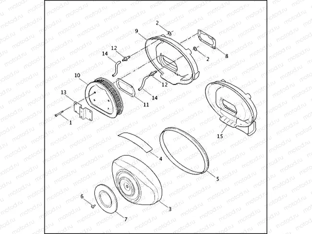 AIR CLEANER - FUEL INJECTED MODELS