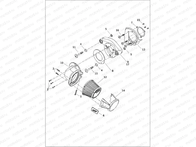 AIR CLEANER - FXLRS, FXLRST, FXBR