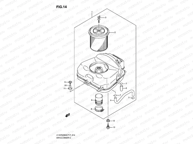AIR CLEANER (LT-A750XK8/XZK8//XK9/XZK9)