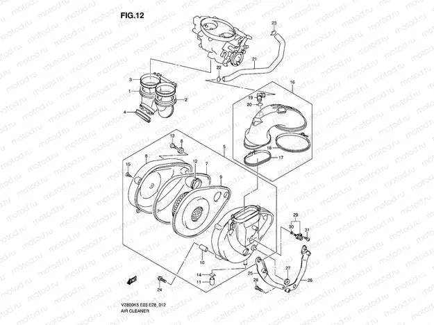 AIR CLEANER (MODEL K5/K6/K7/K8)