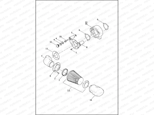 AIR CLEANER - TWIN CAM 110â¢