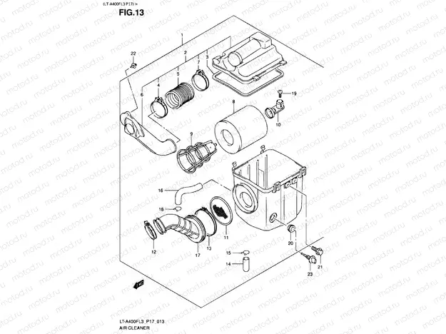 AIR FILTER (LT-A400FL3 P17)