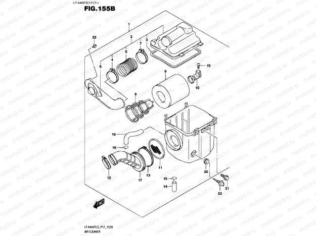 AIR FILTER (LT-A400FZL5 P17)