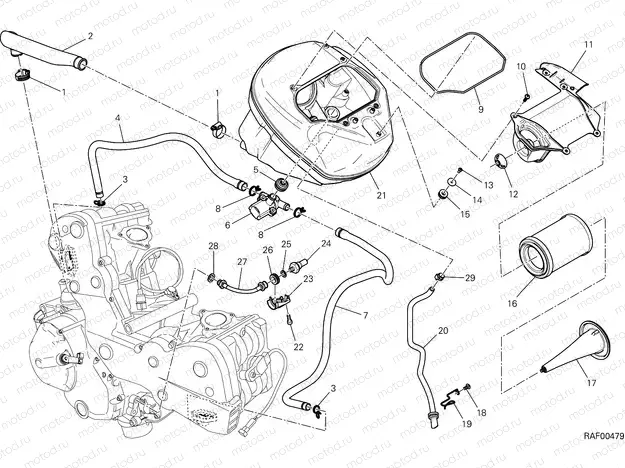 AIR INTAKE - OIL BREATHER [MOD:HYM;XST:AUS,EUR,FRA,JAP,TWN]