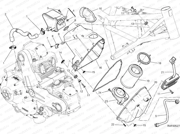 AIR INTAKE - OIL BREATHER [MOD:SCR800CR]