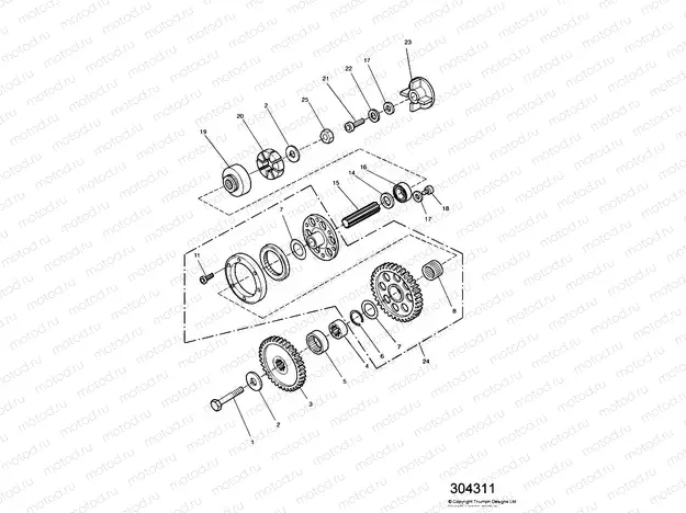 Alternator/ Starter Drive Gears