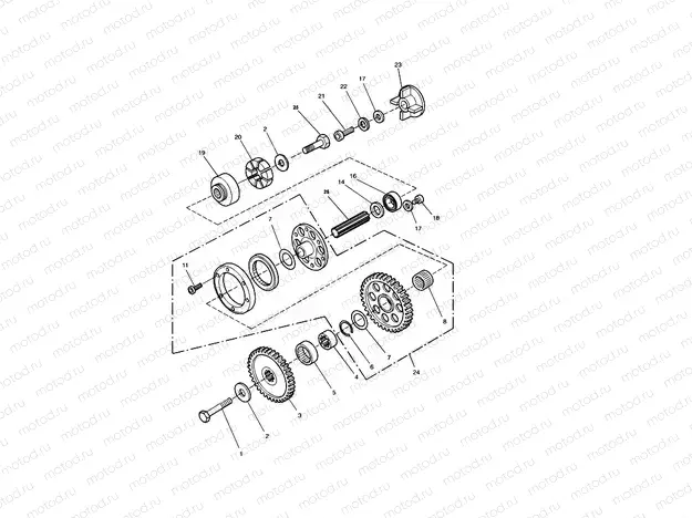 Alternator, Starter Drive Gears