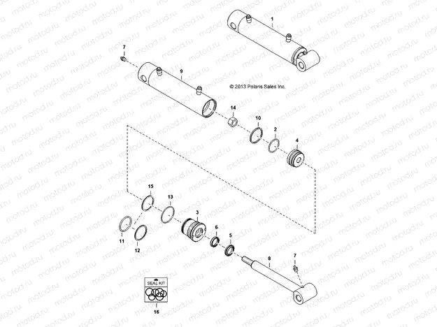 ANGLE BROOM | ANGLE BROOM, CYLINDER - D132M9JDJ-BRM (49BRUTUSCYLINDER6681)