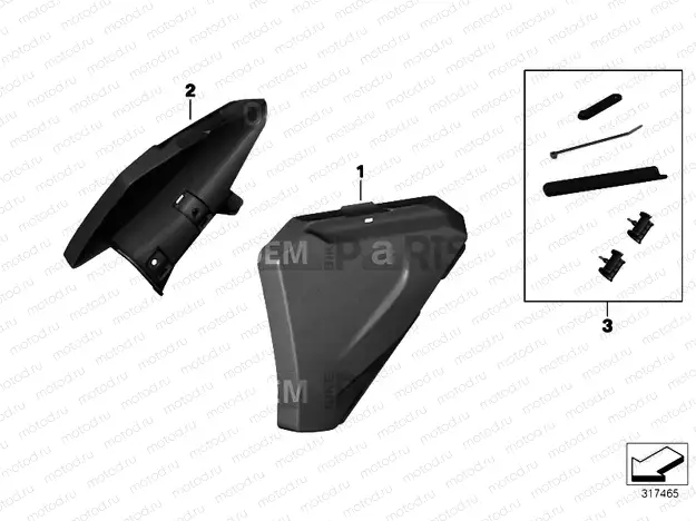AUXILIARY MUD GUARD, REAR FRAME