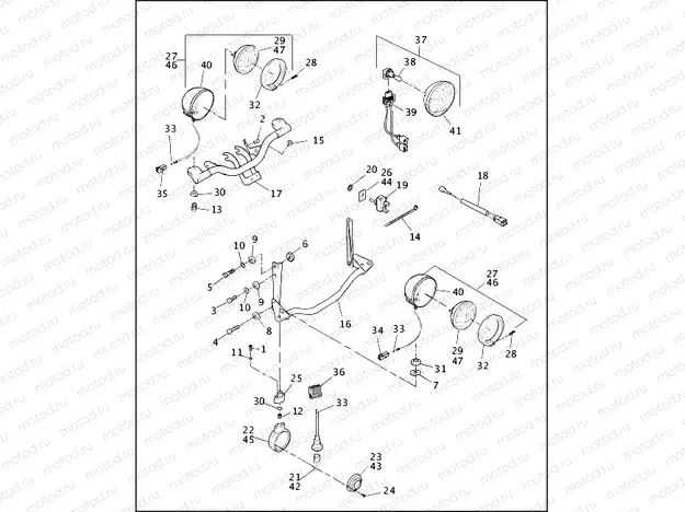 AUXILIARY/FOG LAMPS - FLSTC & FLSTS, FRONT TURN SIGNALS - FLSTC (1 OF 2)