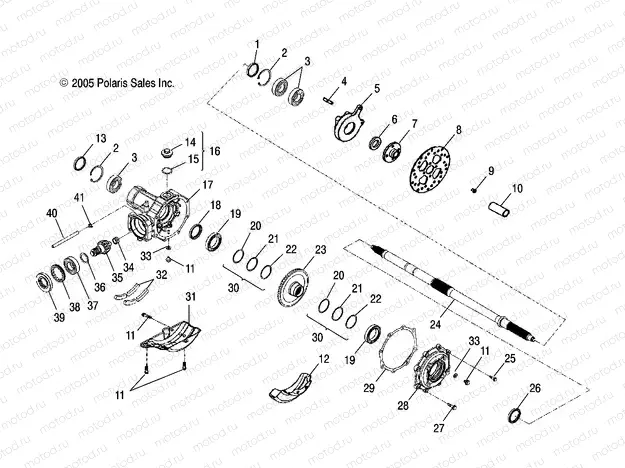 AXLE | AXLE, REAR WHEEL - A06PB20EA/EB (4999202509920250C03)