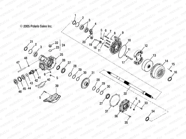 AXLE | AXLE, REAR WHEEL - A07SB20AA (49ATVAXLE07PHX)