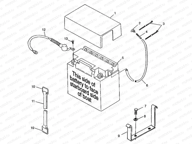 BATTERY BOX - I984978 (4945834583b006) | BATTERY BOX - I984978 (4945834583b006)