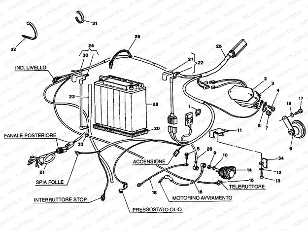 BATTERY DM 007707> » WIRING HARNESS