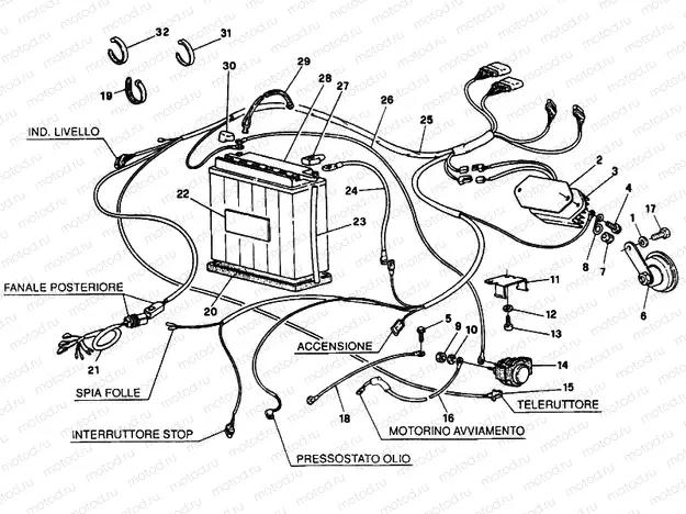 BATTERY FM <007706 » WIRING HARNESS