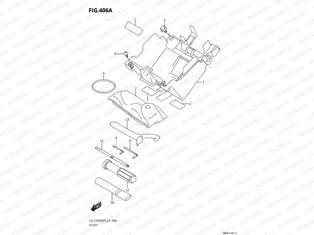 BATTERY HOLDER - ON-BOARD TOOL