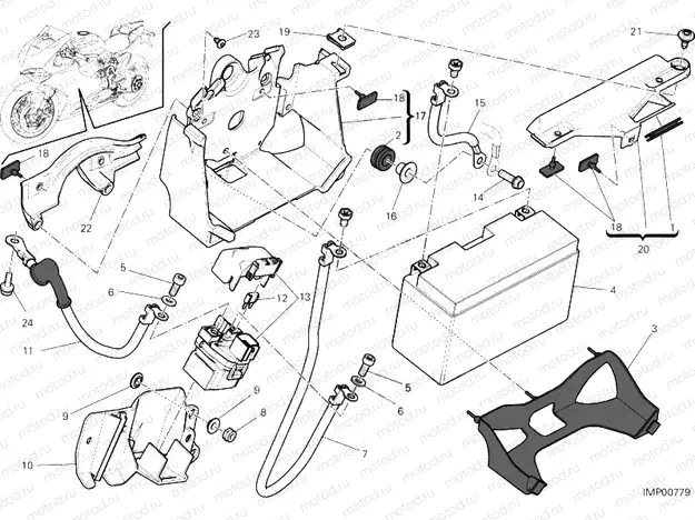 BATTERY HOLDER » WIRING HARNESS