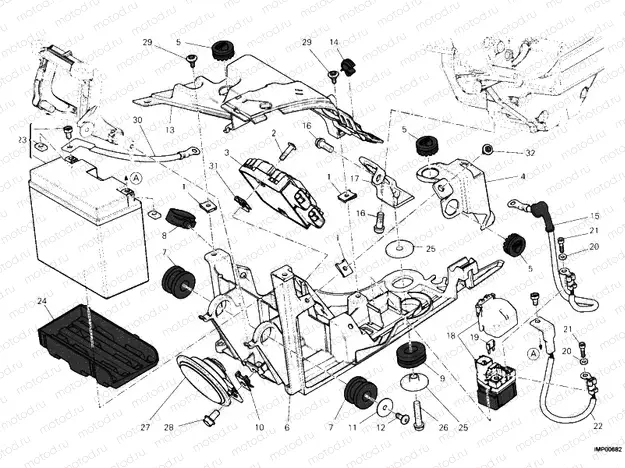 BATTERY HOLDER » WIRING HARNESS