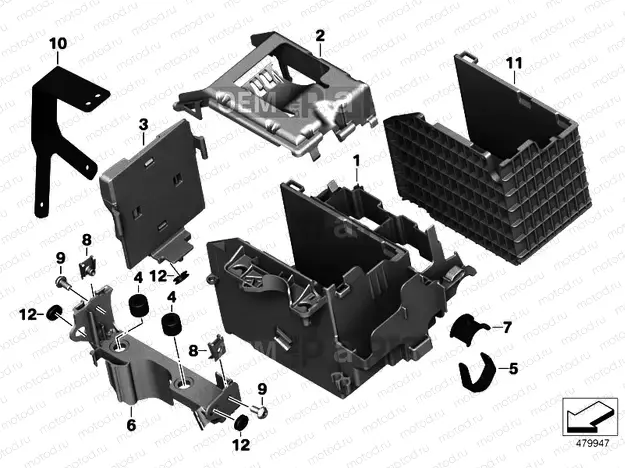 BATTERY TRAY
