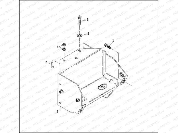 BATTERY TRAY - FLHTP