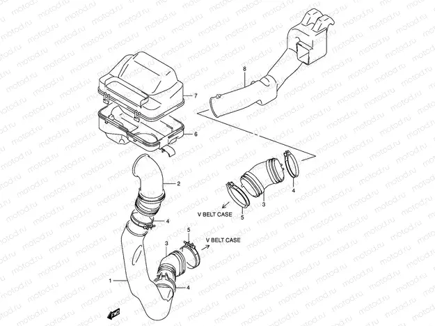 BELT COOLING DUCT