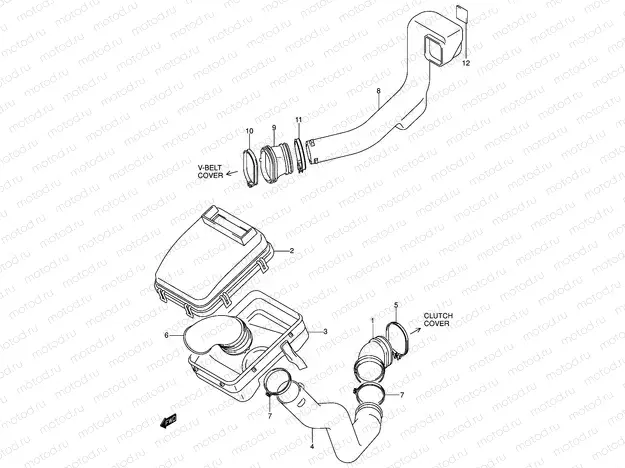 BELT COOLING DUCT