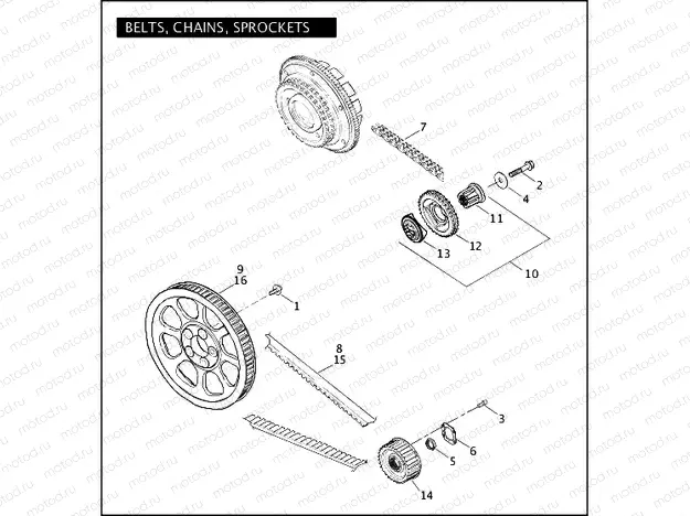 BELTS, CHAINS, SPROCKETS