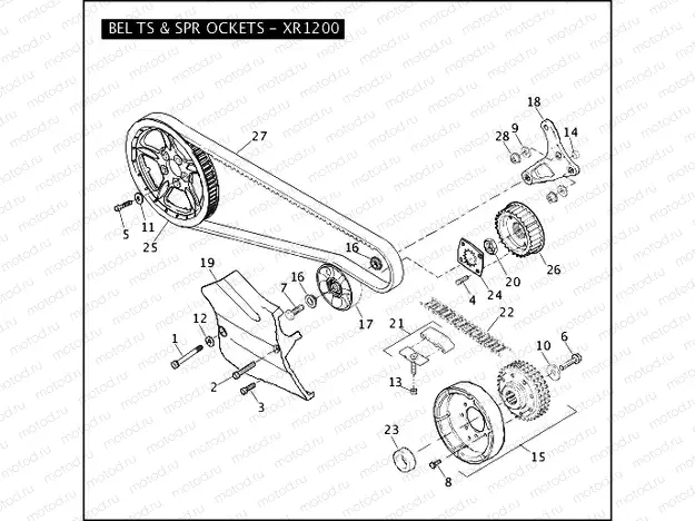 BELTS & SPROCKETS - XR1200