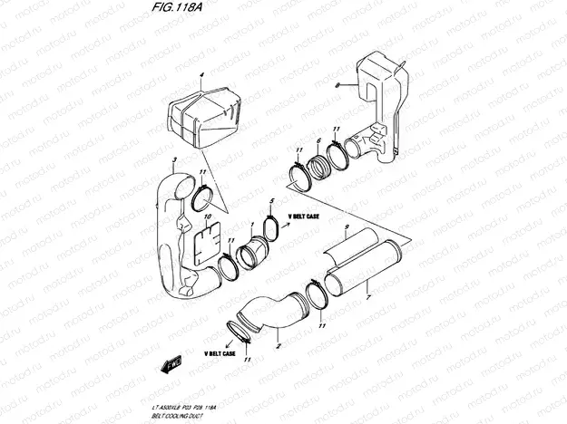 BELTS VENTILATION DUCT