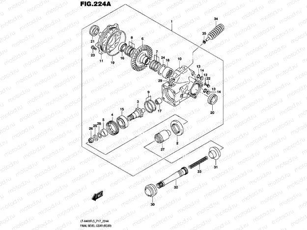 BEVEL GEAR (REAR)