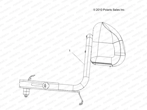 BODY | BODY, BACKREST - A13MN50ET/EX (49ATVSEATBACK11SP500TR)