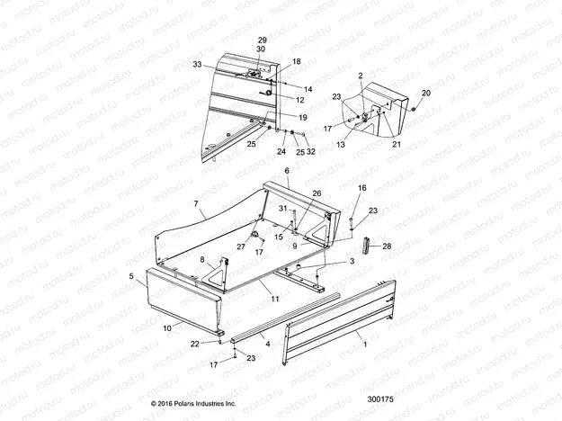 BODY | BODY, BED, S, SIDES - L22G2AEALA/4AEALA/6AEALA (300175)