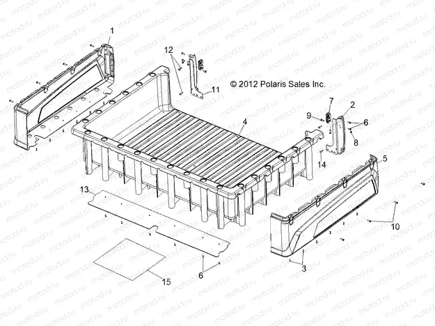 BODY | BODY, BOX ASM. - R13WH76AG/AR/EAH/EAI (49RGRBOX13CREW)