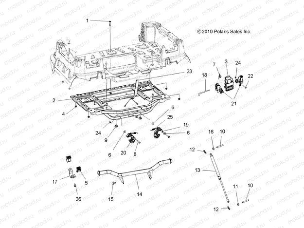 BODY | BODY, BOX FRAME and LATCH - A13TN55FA (49ATVBOX11SPX2550)