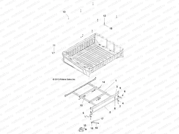 BODY | BODY, BOX MOUNTING AND LATCH - D131D9JDJ/1L9JDJ/2M9JDJ (49BRUTUSBOXMTG13)