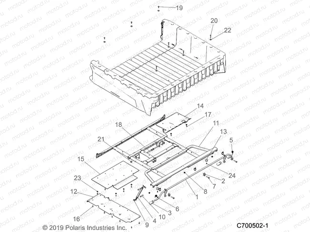 BODY | BODY, BOX MOUNTING - D20BBP99A4/B4/FP99A4 (C700502-1)