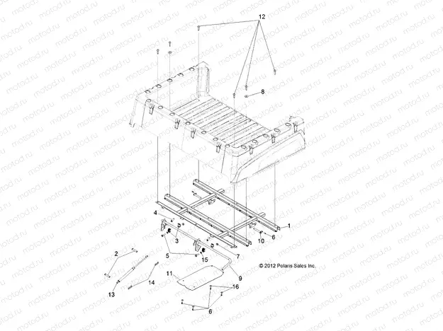 BODY | BODY, BOX MOUNTING - R13RH45AG (49RGRBOXMOUNTING13500CREW)